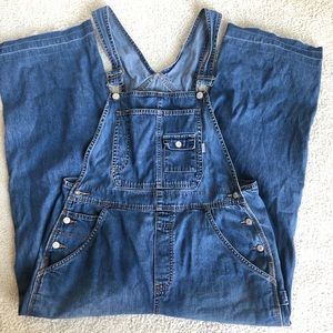 Old Navy denim bib carpenters Overalls Sz M
